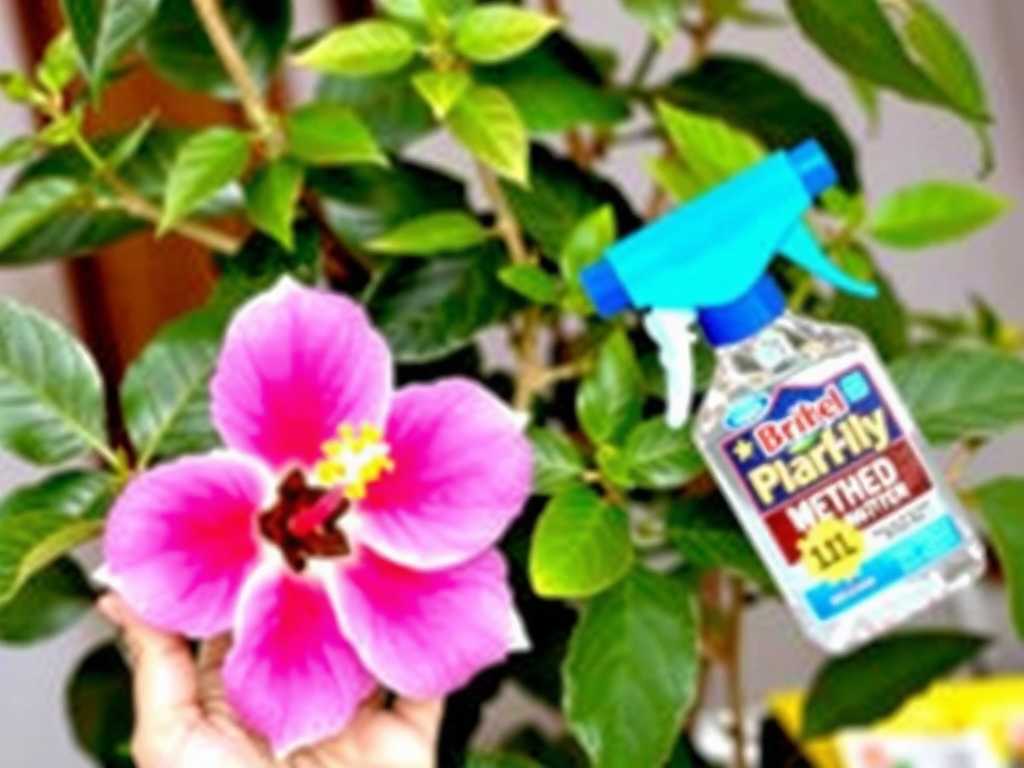 Indoor Hibiscus Dust Removal: Soft Cloth & Water Method(1)