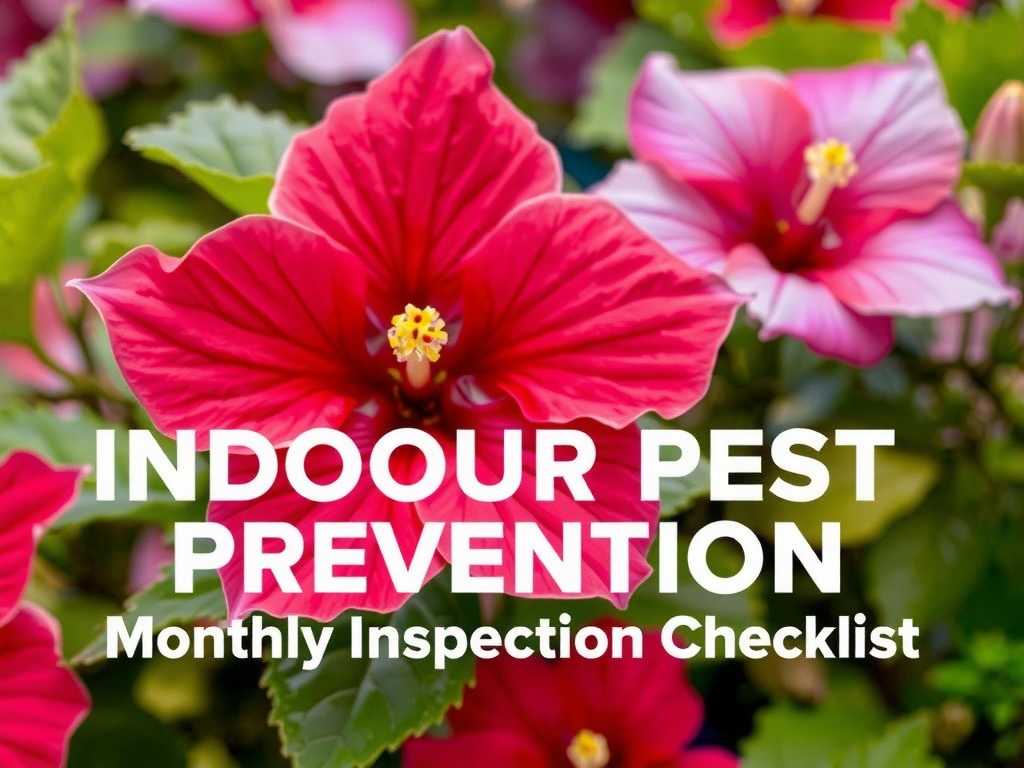 Indoor Hibiscus Pest Prevention: Monthly Inspection Checklist