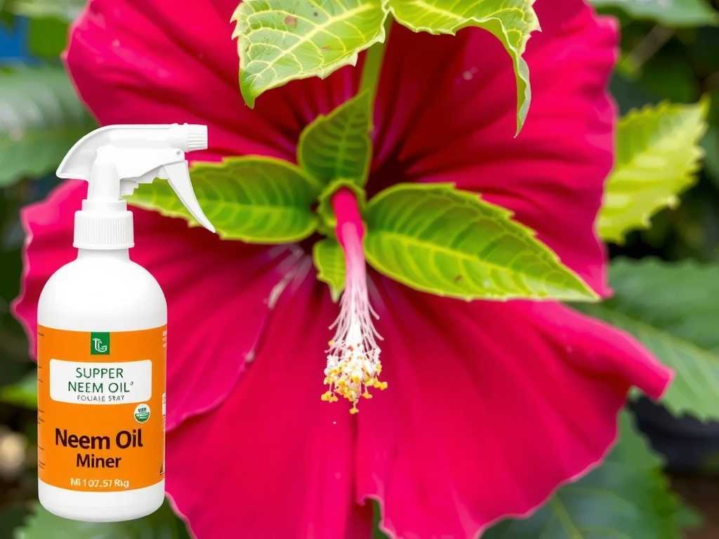 How to Treat Hibiscus Leaf Miner: Neem Oil Foliar Spray