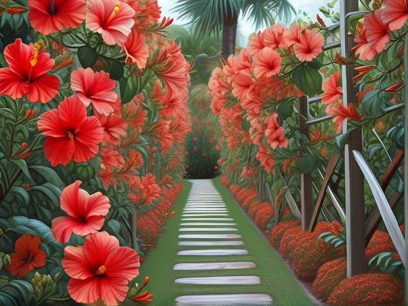 How to Direct Growth of Hibiscus Toward Garden Paths