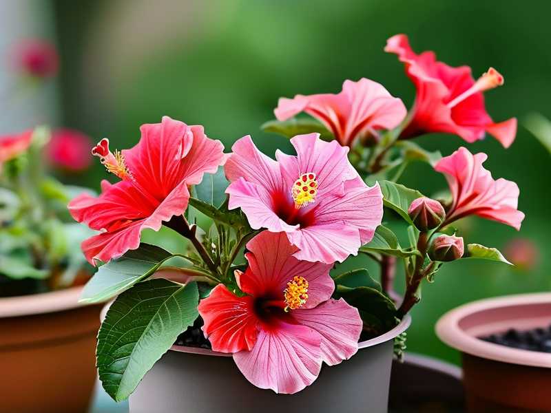 How to Slow Soil Drying in Potted Hibiscus Containers