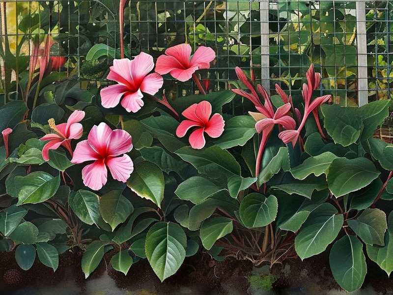 Seasonal Branch Thinning for Dense Hibiscus Foliage