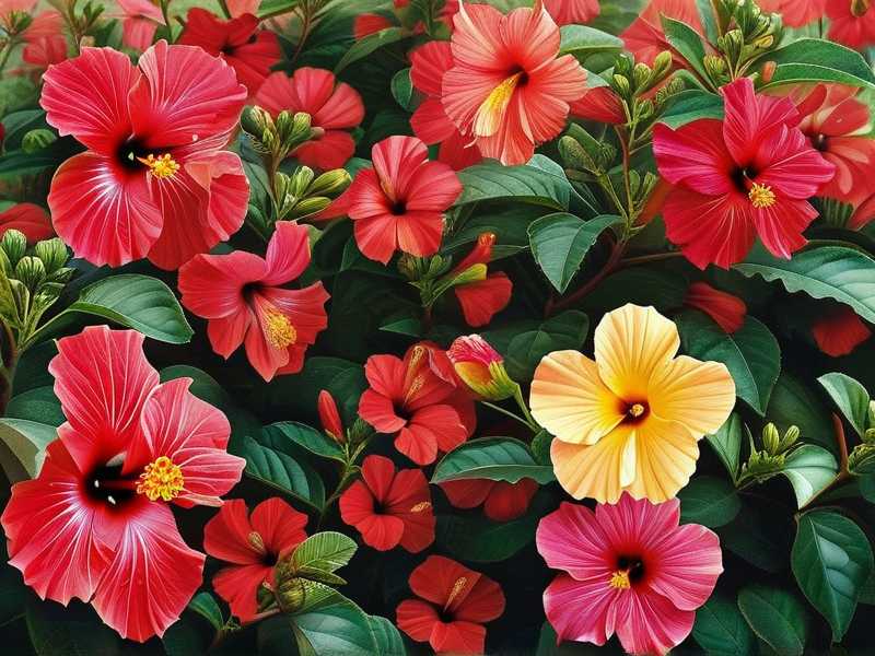 Best Practices for Group Planting Hibiscus With Shrubs