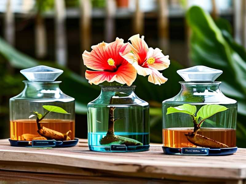 Homemade Humidity Trays for Indoor Potted Hibiscus Homemade Humidity Trays for Indoor Potted Hibiscus