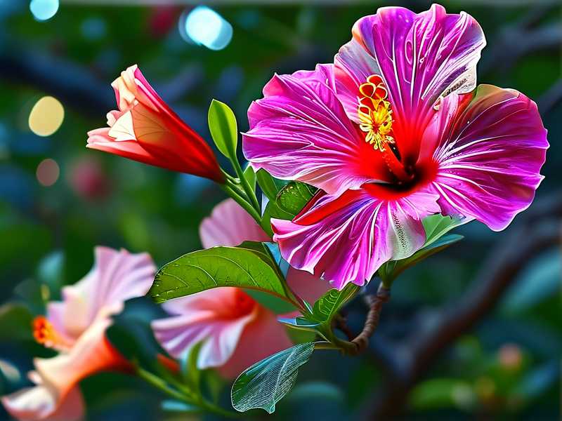 Light Adjustment for Hibiscus Under Outdoor Trees(1) Light Adjustment for Hibiscus Under Outdoor Trees(1)