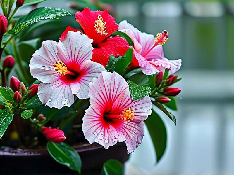 How to Block Excess Rainwater for Potted Hibiscus(1) How to Block Excess Rainwater for Potted Hibiscus(1)