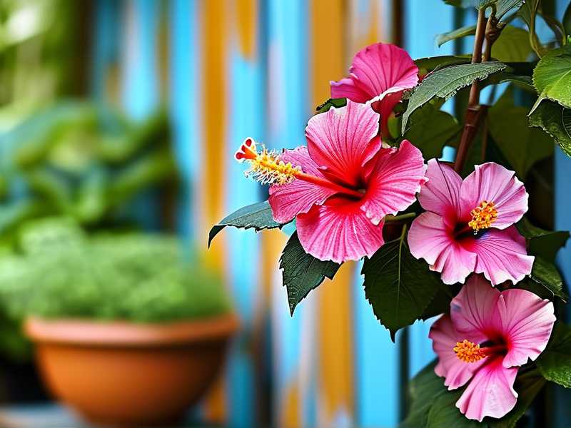 How to Grow Multi-Colored Hibiscus in One Planter