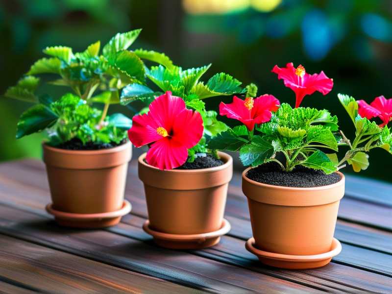 Hibiscus Potting Mix for Small Containers Space-Saving Recipe