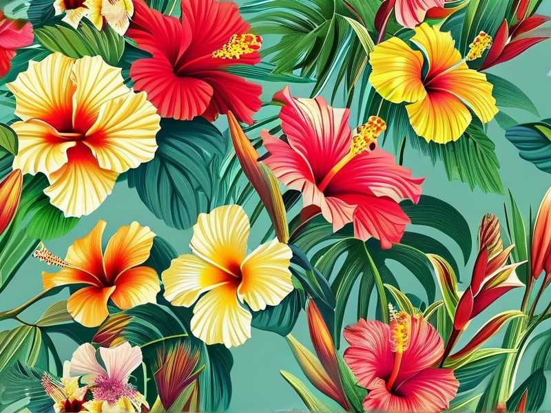 Tropical Hibiscus Summer Care Shade Cloth for Hot Afternoons(1) Tropical Hibiscus Summer Care Shade Cloth for Hot Afternoons(1)
