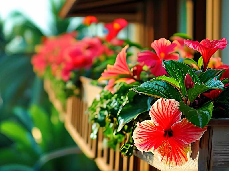 Tropical Hibiscus Container Gardening Balcony & Patio Ideas