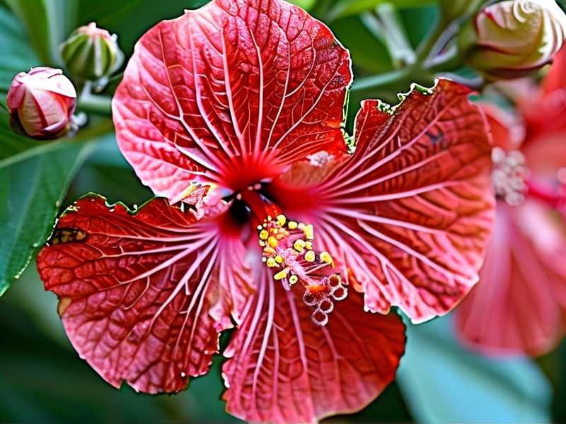 How to fix hibiscus bud scarring when caterpillars chew through unopened flower tissue(1) How to fix hibiscus bud scarring when caterpillars chew through unopened flower tissue(1)