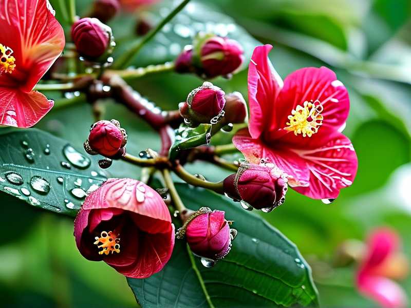 How to fix hibiscus bud rot developing after rainwater gets trapped inside closed buds