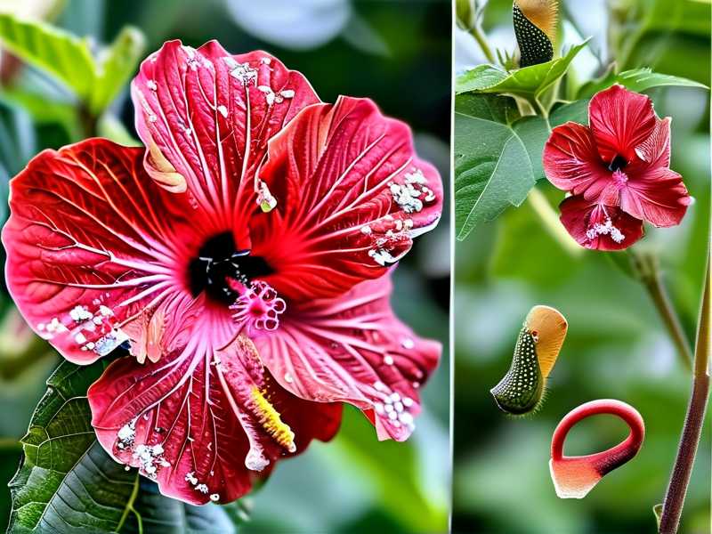 How to stop hibiscus flower petals getting chewed by nocturnal garden caterpillars