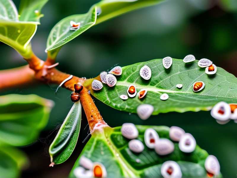How to fix hibiscus leaf spotting worsened by ants transporting pest eggs onto foliage