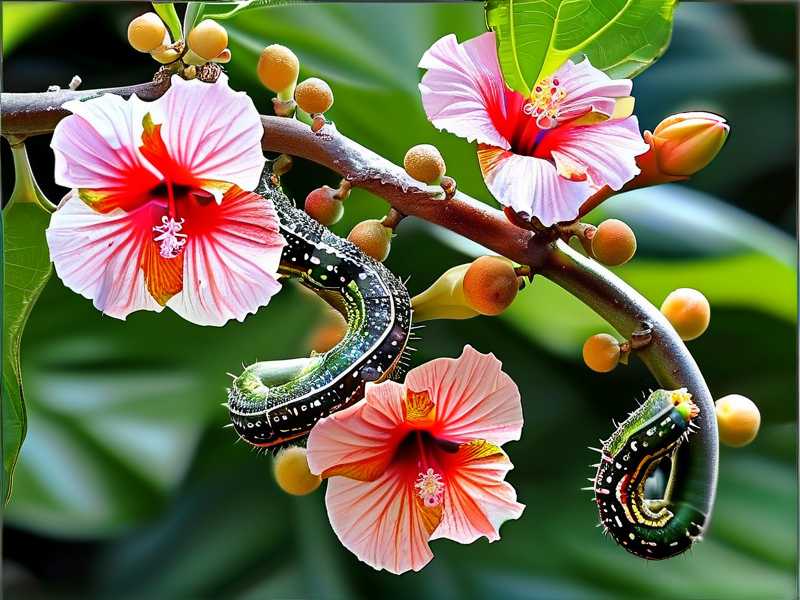 How to prevent caterpillar larvae from overwintering inside hibiscus shrub bark crevices