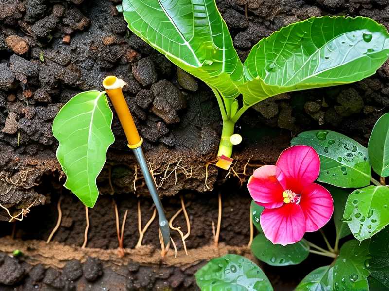 How to fix hibiscus stem rot spreading upward from damp soil‑line infection points