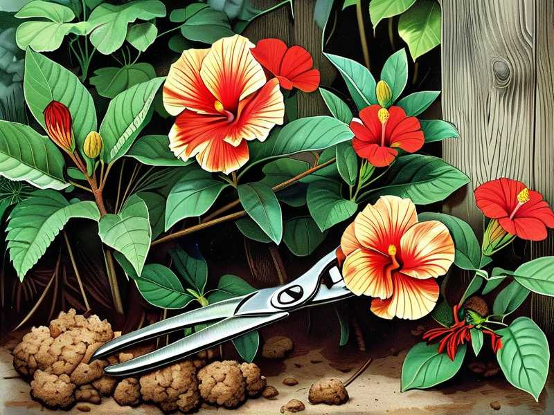 How to avoid spreading anthracnose spores with dirty pruning shears on hibiscus bushes(1) How to avoid spreading anthracnose spores with dirty pruning shears on hibiscus bushes(1)