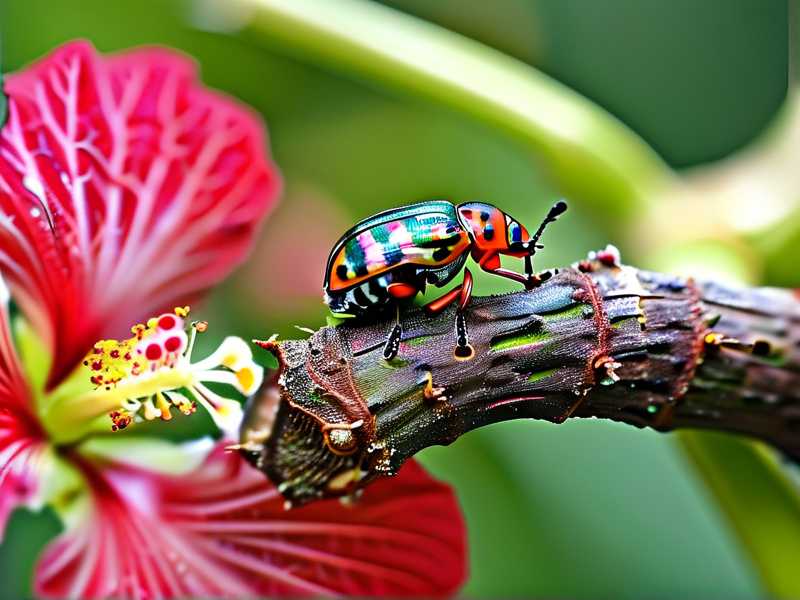 How to prevent japanese beetle feeding from opening infection points on hibiscus bark