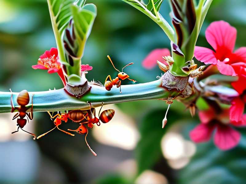 How to prevent ant activity helping scale insects colonize fresh hibiscus stem growth
