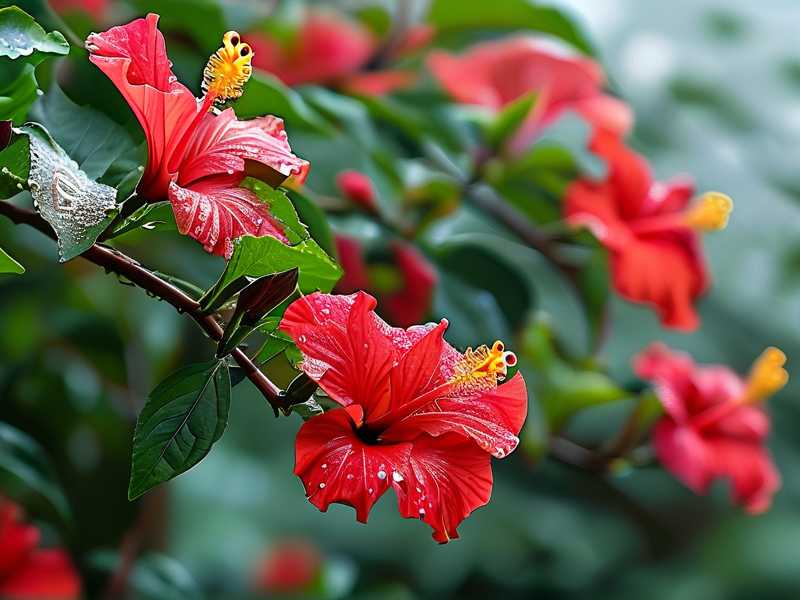 How to avoid pruning hibiscus during damp conditions that favor spore germination