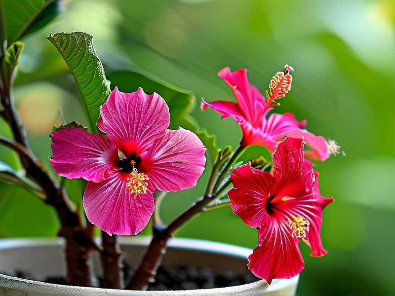 How to revive potted hibiscus when most new growth distorts from insect feeding harm