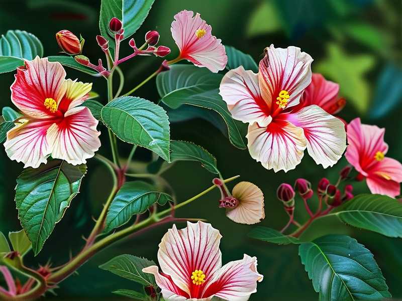 How to treat hibiscus for mixed anthracnose and caterpillar leaf tissue destruction