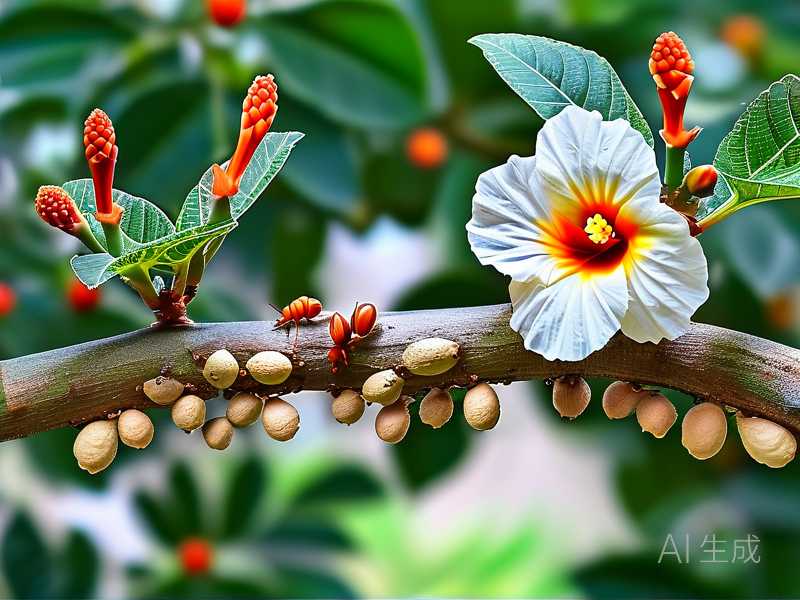 How to prevent ant nests inside hibiscus branch crotches from sheltering pest eggs(1) How to prevent ant nests inside hibiscus branch crotches from sheltering pest eggs(1)